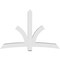 Ekena Millwork Davenport Architectural Grade PVC Gable Bracket, 84"W x 56"H x 6"D x 6"F, 16/12 Pitch GBP084X56X0606DAV00 - alternate 3
